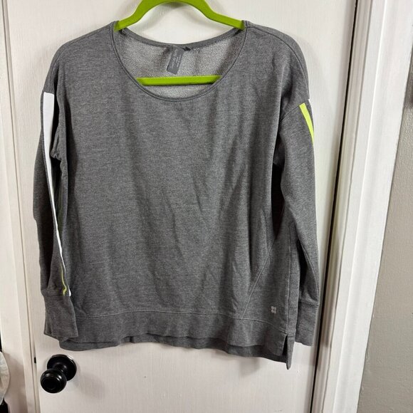 Sweaty Betty Simhasana Slogan Sweatshirt Grey SB LDN - Picture 3 of 8